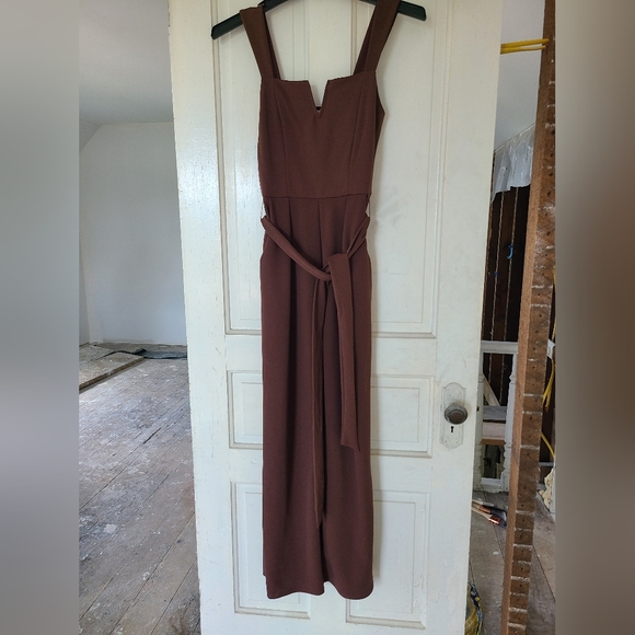 Elegant chocolate romper by Moa Moa, size small, with pockets! - Picture 11 of 11